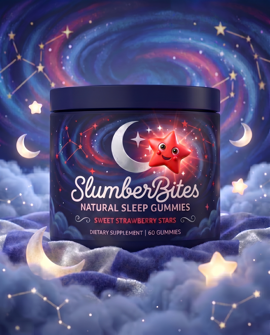 SlumberBites Strawberry Star Gummies